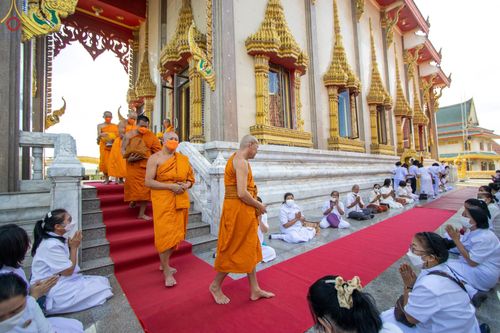 ภาพ No.65916:พิธีอุปสมบทวัดแค อ.พระสมุทรเจดีย์ จ.สมุทรปราการ รับบุญจัดงานโดยสำนักพัฒนาเยาวชนโลก ในโครงการอุปสมบทบูชาธรรม มหาปูชนียาจารย์ประจำปี 2565 เมื่อวันที่ 7 ธันวาคม พ.ศ. 2565