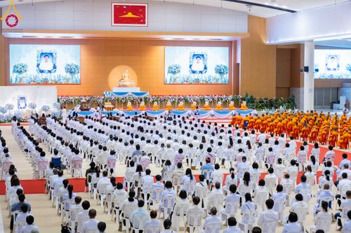 พิธีบำเพ็ญกุศลสวดพระอภิธรรม  อุบาสกถาวร พรหมถาวร (อุบาสกผู้ปั้นพระ) คืนที่ 6 วันพฤหัสบดีที่ 19 ตุลาคม พ.ศ. 2566 ณ ห้องแก้วสารพัดนึก 1 สภาธรรมกายสากล วัดพระธรรมกาย จ.ปทุมธานี