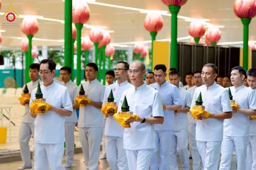 ภาพ No.223575:วันที่ 11 พฤษภาคม พ.ศ. 2568 พิธีบรรพชาของอุบาสก พิสิทธิ์ หมื่นแกล้ว  ณ วัดพระธรรมกาย