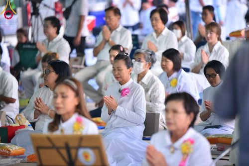 ภาพ No.109182:พิธีถวายภัตตาหารเป็นสังฆทาน แด่คณะพระธรรมยาตราฯ วันที่ 10 มกราคม พ.ศ. 2567 ณ อนุสรณ์สถานคลองบางนางแท่น อ.สามพราน จ.นครปฐม