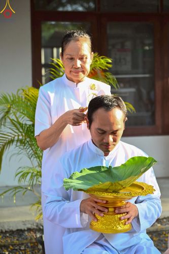ภาพ No.216691:วันอาทิตย์ที่ 6 เมษายน พ.ศ. 2568 พิธีตัดปอยผม และปลงผมนาคธรรมทายาท โครงการบวชบูชาธรรม81ปี หลวงพ่อธัมมชโย โครงการ 1 และ 2 โครงการนานาชาติ AEC&WAB รุ่น CEO (ผู้บริหาร) รุ่นที่4 ณ หมู่บ้านบรรลุธรรม วัดพระธรรมกาย