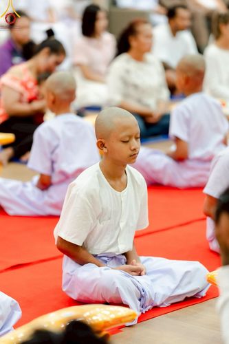 ภาพ No.216495:วันอังคารที่ 8 เม.ย. พ.ศ. 2568 พิธีบรรพชาสามเณร ณ ศูนย์ปฏิบัติธรรมเขาคิชฌกูฏ จันทบุรี