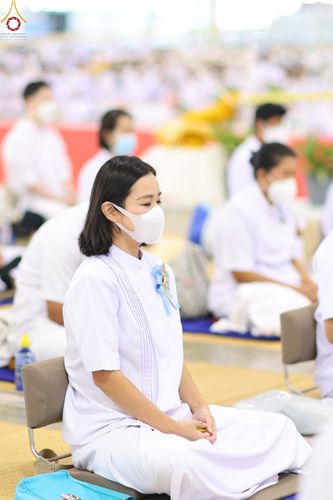 ภาพ No.76936:พิธีบูชาข้าวพระ ในวันมาฆบูชา อาทิตย์ต้นเดือนที่ 6 มีนาคม พ.ศ. 2566 ณ วัดพระธรรมกาย จ.ปทุมธานี