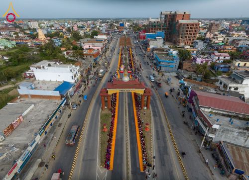 ภาพ No.132043:พิธีต้อนรับ พระ-สามเณร ธรรมยาตรา ในโครงการบรรพชา 1,250 รูป ณ แดนประสูติ สวนลุมพินี ประเทศเนปาล วันที่ 16-17 มีนาคม พ.ศ. 2567