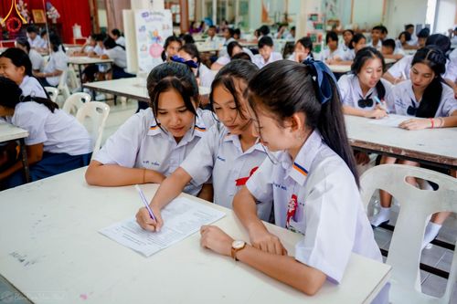 ภาพ No.105072:วันรวมพลังเด็กดี V-star ผู้นำฟื้นฟูศีลธรรมโลก จังหวัดภูเก็ต วันที่ 19 ธันวาคม พ.ศ. 2566 ณ โรงเรียนเมืองถลาง จ.ภูเก็ต