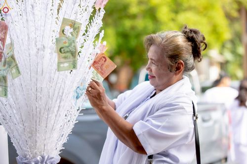 ภาพ No.241646:วันอาทิตย์ที่ 24 สิงหาคม พ.ศ. 2568 พิธีทอดผ้าป่า ฉลองครบรอบ 10 ปี ศูนย์ปฏิบัติธรรมพัทลุง