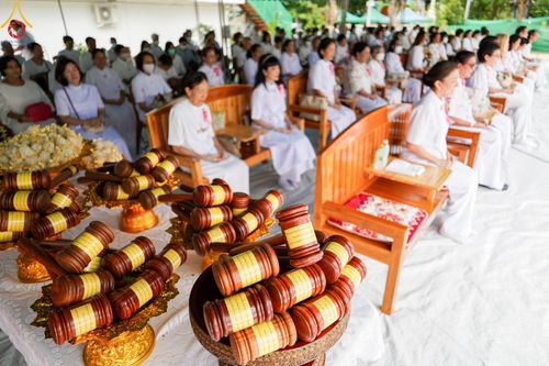 ภาพ No.140405:พิธีตอกเสาเข็มเป็นปฐมฤกษ์ เพื่อสร้างกุฎิและหอสวดมนต์ และพิธีทอดผ้าป่าบำรุงวัด ณ วัดกลางธนรินทร์ ต.บ้านแป้ง อ.พรหมบุรี จ.สิงห์บุรี วันอาทิตย์ที่ 9 มิถุนายน พ.ศ.2567