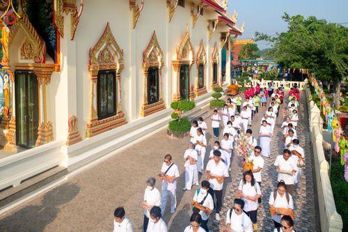 พิธีทอดผ้าป่าทำนุบำรุงศาสนสถาน ณ วัดลำพญา ต.ลำพญา อ.บางเลน จ.นครปฐม วันที่ 19 มกราคม พ.ศ. 2567