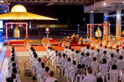 ภาพ No.228736:วันอังคารที่ 10 มิถุนายน พ.ศ. 2568 (วันพระขึ้น 15 ค่ำ เดือน 7) พิธีสวดธัมมจักกัปปวัตตนสูตร ครบ 7,439,000,000 จบ วัดพระธรรมกาย