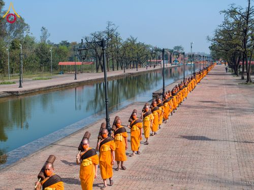ภาพ No.131998:พิธีต้อนรับ พระ-สามเณร ธรรมยาตรา ในโครงการบรรพชา 1,250 รูป ณ แดนประสูติ สวนลุมพินี ประเทศเนปาล วันที่ 16-17 มีนาคม พ.ศ. 2567