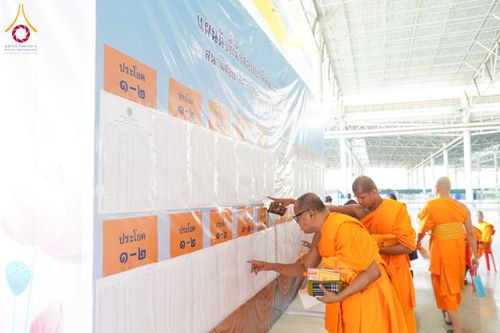 ภาพ No.208742:พระบาทสมเด็จพระเจ้าอยู่หัวทรงพระกรุณาโปรดเกล้าฯ พระราชทานภัตตาหารพระราชทาน แด่พระภิกษุ สามเณร ในการสอบบาลีสนามหลวง ณ วัดพระธรรมกาย วันที่ 22 กุมภาพันธ์ พ.ศ. 2568 ณ วัดพระธรรมกาย อำเภอคลองหลวง จังหวัดปทุมธานี