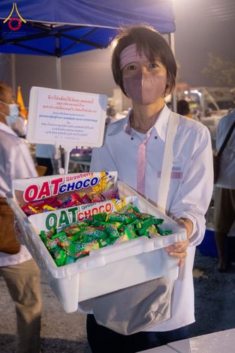 ภาพ No.117365:พิธีถวายภัตตาหารเป็นสังฆทาน แด่คณะพระธรรมยาตรา วันที่ 23 มกราคม พ.ศ. 2567 ณ อนุสรณ์สถานบางปลา อ.บางเลน จ.นครปฐม