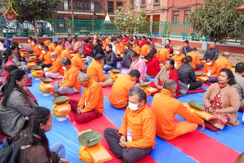 ภาพ No.129668:พิธีตัดปอยผมและแห่นาคธรรมทายาท ในโครงการบรรพชา 1,250 รูป ณ แดนประสูติ สวนลุมพินี ประเทศเนปาล วันที่ 2 มีนาคม พ.ศ. 2567