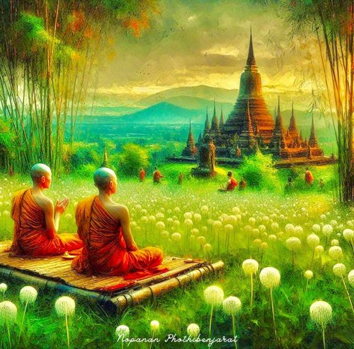 ภาพ No.144518:ภาพพระพุทธศาสนาจาก A.I. ชุดที่ 1 (Artificial Intelligence)