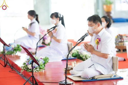 ภาพ No.86006:งานบุญครบรอบ 12 ปี ณ ศูนย์อบรมเยาวชนนครปฐม วันเสาร์ ที่ 19 สิงหาคม พ.ศ. 2566 พิธีทอดผ้าป่าบำรุงศูนย์ และพิธีเจริญพระพุทธมนต์ ฉลองหอฉันคุณยายฯ ประธานสงฆ์  พระมหาคมสัน  ธมฺมาสนฺโน ประธานบุญพิธี กัลฯสุนทรินทร์  จันทนา และคณะเจ้าภาพจังหวัดนครปฐม