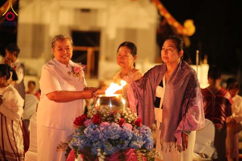 ภาพ No.309101:วันศุกร์ที่ 6 กุมภาพันธ์ พ.ศ.2569 พิธีจุดประทีปโคมลาน ปล่อยโคมลอยถวายเป็นพุทธบูชา  ณ ลานธรรมเจดีย์วัดทุ่งเจริญธรรม อ.อมก๋อย จ.เชียงใหม่