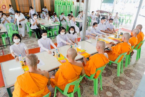 ภาพ No.65839:พิธีอุปสมบทวัดโปรดเกศเชษฐาราม อ.พระประแดง จ.สมุทรปราการ รับบุญจัดงานโดยสำนักพัฒนาเยาวชนโลก ในโครงการอุปสมบทบูชาธรรม มหาปูชนียาจารย์ประจำปี 2565 เมื่อวันที่ 7 ธันวาคม พ.ศ. 2565