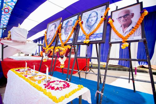 ภาพ No.283744:วันที่ 6-7 ธันวาคม พ.ศ. 2568  พิธีรับมอบหนังสือแสดงเจตจำนงถวายสิทธิครอบครองและใช้ประโยชน์วัดสันติวัน เมืองนาคปูร์  พิธีจุดโคมประทีปถวายเป็นพุทธบูชา และอุทิศบุญกุศลแด่ ดร.บี.อาร์. อัมเบดการ์  พิธีบูชาข้าวพระถ่ายทอดสดจากประเทศไทย