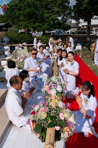 ภาพ No.141861:พิธีประดิษฐานลูกนิมิตมหาสมบัติ  ผูกสีมา สถาปนาอุโบสถ "บูชาธรรม 80 ปี หลวงพ่อธัมมชโย" ณ วัดพระธรรมกายโทชิหงิ ประเทศญี่ปุ่น วันอาทิตย์ที่ 16 มิถุนายน พ.ศ. 2567