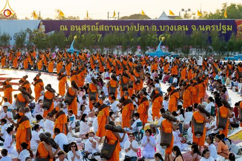 ภาพ No.116791:พิธีต้อนรับพระธรรมยาตรา ปีที่ 12 ณ อนุสรณ์สถานบางปลา จ.นครปฐม วันที่ 21 มกราคม พ.ศ. 2567