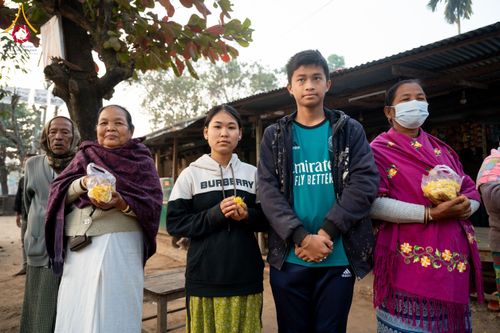 ภาพ No.131129:Photo Story ปฐมบรรพชาชาวพุทธมาร์มา Episode 4/5 วันที่ 13 กุมภาพันธ์พ.ศ. 2567 ณ วัดธัมจักร อรัญกุฏิ บังกลาเทศ