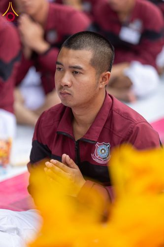 ภาพ No.351481:วันที่ 22 กันยายน พ.ศ. 2569  พิธีตักบาตรสามเณรธรรมทายาท โครงการบรรพชาพัฒนาคุณธรรม จริยธรรม  สำหรับนักเรียนนายสิบตำรวจ (นสต.) รุ่นที่ 16 ศูนย์ฝึกอบรมตำรวจภูธรภาค 1  ณ วัดพระพุทธบาทราชวรมหาวิหาร