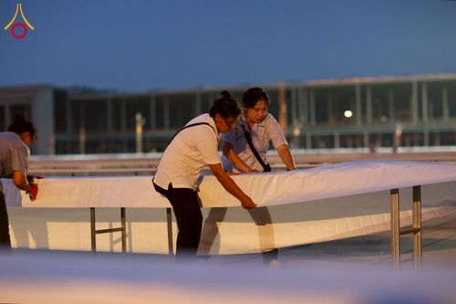 ภาพ No.217643:วันที่ 2-14 เมษายน พ.ศ. 2568 เจ้าหน้าที่เตรียมงานวันคุ้มครองโลก ชุดที่ 1 วัดพระธรรมกาย จ.ปทุมธานี