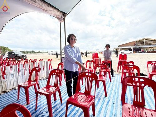 ภาพ No.211161:วันเสาร์ที่ 15 มีนาคม พ.ศ. 2568  การเตรียมงานของเจ้าหน้าที่ เพื่องานฉลองปทุมเจดีย์ ณ ศูนย์อบรมเยาวชนปัตตานี