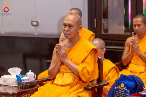 ภาพ No.231263:วันพฤหัสบดีที่ 3 กรกฏาคม พ.ศ. 2568 พิธีมุทิตาสักการะพระภิกษุนาคหลวง พระมหาพนาวัฒน์ ธมฺมนฺตคามี (จันทร์เผือก) เปรียญธรรม ๙ ประโยค ณ วัดพระธรรมกาย ปทุมธานี