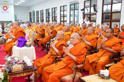 ภาพ No.315161:วันจันทร์ที่ 23 มีนาคม พ.ศ. 2569 พิธีบำเพ็ญกุศล คุณพ่อณรงค์ จินตมากุล  สิริอายุ 99 ปี 11 เดือน โยมบิดา พระครูปลัดรัตนวีรวัฒน์ (รังสฤษดิ์ อิทฺธิจินตโก) ที่ปรึกษาเจ้าคณะจังหวัดปทุมธานี เจ้าอาวาสวัดพระธรรมกาย  ณ ห้องปลูกศรัทธา 2 วัดพระธรรมกาย ปทุมธานี