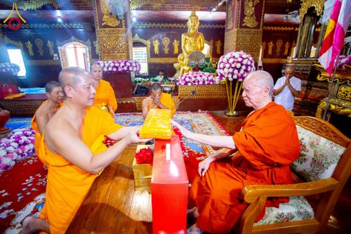 ภาพ No.224406:วันที่ 8 พฤษภาคม พ.ศ. 2568 พิธีถวายมหาสังฆทาน 101 วัด  บูชาธรรมอายุวัฒนมงคล 100 ปี สมเด็จอาชญาธรรมพระเจ้า สมเด็จพระสังฆราชแห่งคณะสงฆ์ไทยเขิน นครเชียงตุง ในนามพระครูบาไชยบูลย์ ธัมมชโย ณ วัดราชฐานหลวงเชียงยืน รัฐฉาน สาธารณรัฐแห่งสหภาพเมียนมา