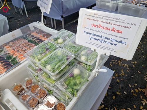 ภาพ No.111024:พิธีถวายภัตตาหารเป็นสังฆทาน แด่คณะพระธรรมยาตราฯ ในโครงการธรรมยาตรา กตัญญูบูชา มหาปูชนียาจารย์ พระมงคลเทพมุนี(สด จนฺทสโร) พระผู้ปราบมาร อนุสรณ์สถาน 7 แห่ง ปีที่ 12 วันที่ 13 มกราคม พ.ศ. 2567 ณ อนุสรณ์สถานมหาวิหารพระมงคลเทพมุนี  (โลตัสแลนด์) อ.สองพี่น้อง จ