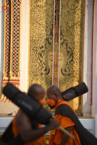 ภาพ No.110516:พิธีต้อนรับพระธรรมยาตรา ในโครงการธรรมยาตรากตัญญูบูชา มหาปูชนียาจารย์ พระมงคลเทพมุนี(สด จนฺทสโร) พระผู้ปราบมาร อนุสรณ์สถาน 7 แห่ง ปีที่ 12 วันที่ 11 มกราคม พ.ศ. 2567 ณ อนุสรณ์สถานลำดับที่ 3 สถานที่เกิดใหม่ในเพศสมณะ วัดสองพี่น้อง จ.สุพรรณบุรี