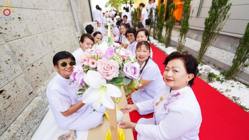 ภาพ No.141761:พิธีประดิษฐานลูกนิมิตมหาสมบัติ  ผูกสีมา สถาปนาอุโบสถ "บูชาธรรม 80 ปี หลวงพ่อธัมมชโย" ณ วัดพระธรรมกายโทชิหงิ ประเทศญี่ปุ่น วันอาทิตย์ที่ 16 มิถุนายน พ.ศ. 2567