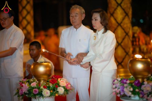 ภาพ No.210795:วันพฤหัสบดีที่ 13 มีนาคม พ.ศ. 2568  สมโภชพระประธานอุโบสถวัดป่าอุบลแก้ว จังหวัดอุบลราชธานี