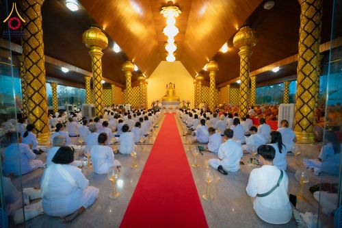 ภาพ No.210730:วันพฤหัสบดีที่ 13 มีนาคม พ.ศ. 2568  สมโภชพระประธานอุโบสถวัดป่าอุบลแก้ว จังหวัดอุบลราชธานี