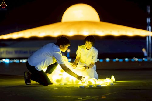 ภาพ No.241246:วันพุธที่ 27 สิงหาคม พ.ศ. 2568 พิธีฉลองชัยสวดมนต์ บทธัมมจักกัปปวัตตนสูตร ครบ 7,650,575,757 จบ ในวันธรรมชัย วัดพระธรรมกาย