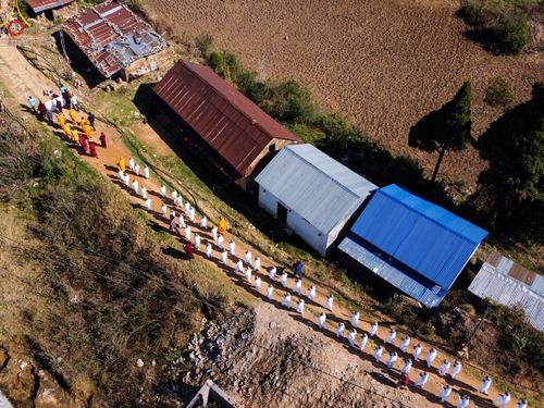 ภาพ No.80336:โครงการบรรพชาสามเณรภาคฤดูร้อน 100 รูป   ณ วัดมาศคันธะพุทธวิหาร เมืองลลิตปูร ประเทศเนปาล   ระหว่างวันที่ 5-15 เมษายน พ.ศ. 2566