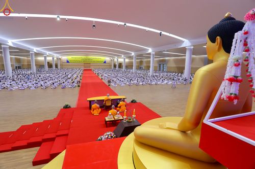 ภาพ No.84673:พิธีบรรจุพระบรมสารีริกธาตุภายในเกตุดอกบัวตูม องค์พระประธาน ณ ห้องแก้วสารพัดนึก 2 วัดพระธรรมกาย ในวันอาสาฬหบูชา อังคารที่ 1 สิงหาคม พ.ศ.2566