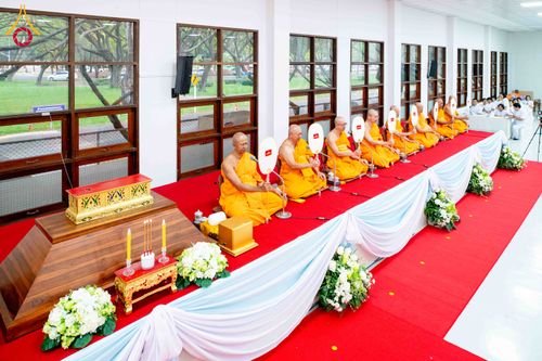 ภาพ No.314532:วันศุกร์ที่ 20 มีนาคม พ.ศ. 2569 พิธีบำเพ็ญกุศล คุณพ่อณรงค์ จินตมากุล โยมบิดา พระครูปลัดรัตนวีรวัฒน์ (รังสฤษดิ์ อิทฺธิจินตโก) ที่ปรึกษาเจ้าคณะจังหวัดปทุมธานี เจ้าอาวาสวัดพระธรรมกาย  ณ ห้องปลูกศรัทธา 2 วัดพระธรรมกาย ปทุมธานี