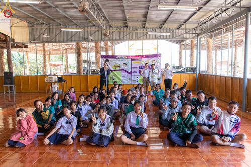 ภาพ No.105029:วันรวมพลังเด็กดี V-Star ผู้นำฟื้นฟูศีลธรรมโลก จังหวัดตาก ณ วัดดอนเจดีย์ อ.พบพระ จ.ตาก วันจันทร์ที่ 25 ธันวาคม พ.ศ. 2566