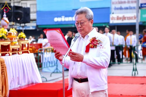 ภาพ No.210240:วันอาทิตย์ที่ 9 มีนาคม พ.ศ. 2568 พ่อเมืองโคราชจัดตักบาตรพระหมื่น ทำบุญเมือง 557 ปี