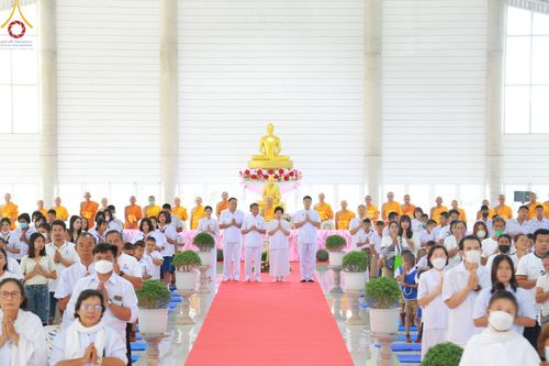 ภาพ No.97524:พิธีทอดกฐินสามัคคีเพื่อสร้างกำแพงแก้ว ณ ธุดงคสถานนครสวรรค์  วันที่ 19 พฤศจิกายน พ.ศ. 2566