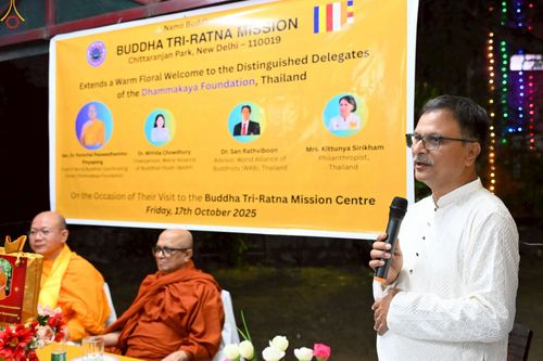 ภาพ No.263417:วันที่ 17 ตุลาคม พ.ศ. 2568 ทอดกฐินสมทบวัดต่างประเทศ ณ ศูนย์เผยแผ่พุทธรัตนะ กรุงเดลลี ประเทศอินเดีย 