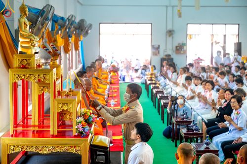 ภาพ No.114694:พิธีทอดผ้าป่าทำนุบำรุงศาสนสถาน ณ วัดปรางค์หลวง ต.บางม่วง อ.บางใหญ่ จ.นนทบุรี วันที่ 18 มกราคม พ.ศ. 2567