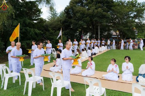 ภาพ No.147390:พิธีตัดปอยผม ขอขมา มอบบาตร ผ้าไตร โครงการปฐมอุปสมบท สมโภชอุโบสถ บูชาธรรม 80 ปี หลวงพ่อธัมมชโย ณ วัดพระธรรมกายโทชิหงิ ประเทศญี่ปุ่น วันพฤหัสบดีที่ 8 สิงหาคม พ.ศ. 2567