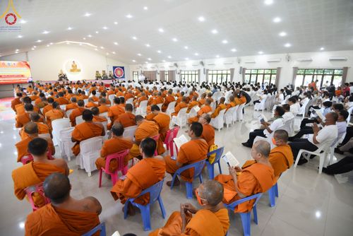 ภาพ No.103553:พิธีถวายจตุปัจจัย และภัตตาหารเป็นสังฆทาน , พิธีมอบอักษรสารตราตั้งฐานานุกรม และพัดยศ , การประชุมคณะสงฆ์ประจำจังหวัดสระบุรี  ณ ศูนย์ปฏิบัติธรรมจังหวัดสระบุรี อ.พระพุทธบาท จ.สระบุรี   วันอังคารที่ 19 ธันวาคม  พ.ศ. 2566