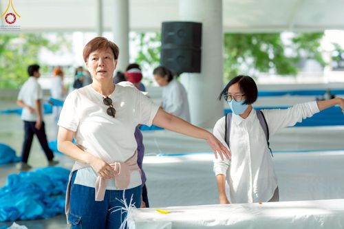 ภาพ No.218609:วันพฤหัสบดีที่ 17 เมษายน พ.ศ. 2568 การเตรียมงานในลานธรรม , สภาธรรมกายสากล , วิหารคด  เพื่องานวันคุ้มครองโลก 22 เมษายน พ.ศ. 2568