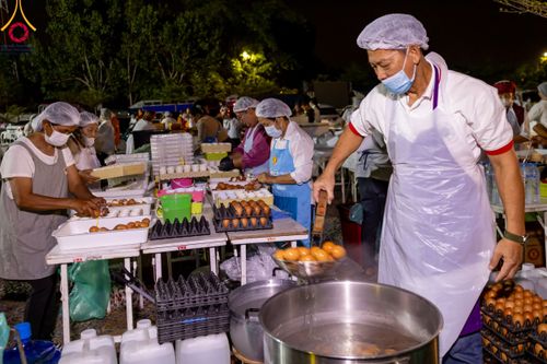 ภาพ No.115623:พิธีถวายภัตตาหารเป็นสังฆทาน แด่คณะพระธรรมยาตรา ปีที่ 12 วันที่ 20 มกราคม พ.ศ. 2567 ณ วัดโบสถ์(บน) บางคูเวียง จ.นนทบุรี