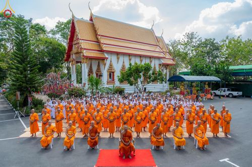 ภาพ No.102159:พิธีบรรพชาธรรมทายาท ในโครงการอุปสมบทหมู่ รุ่นบูชาธรรมมหาปูชนียาจารย์ ณ วัดเขาตะแบก อ.ศรีราชา จ.ชลบุรี วันเสาร์ที่ 9 ธันวาคม พ.ศ. 2566